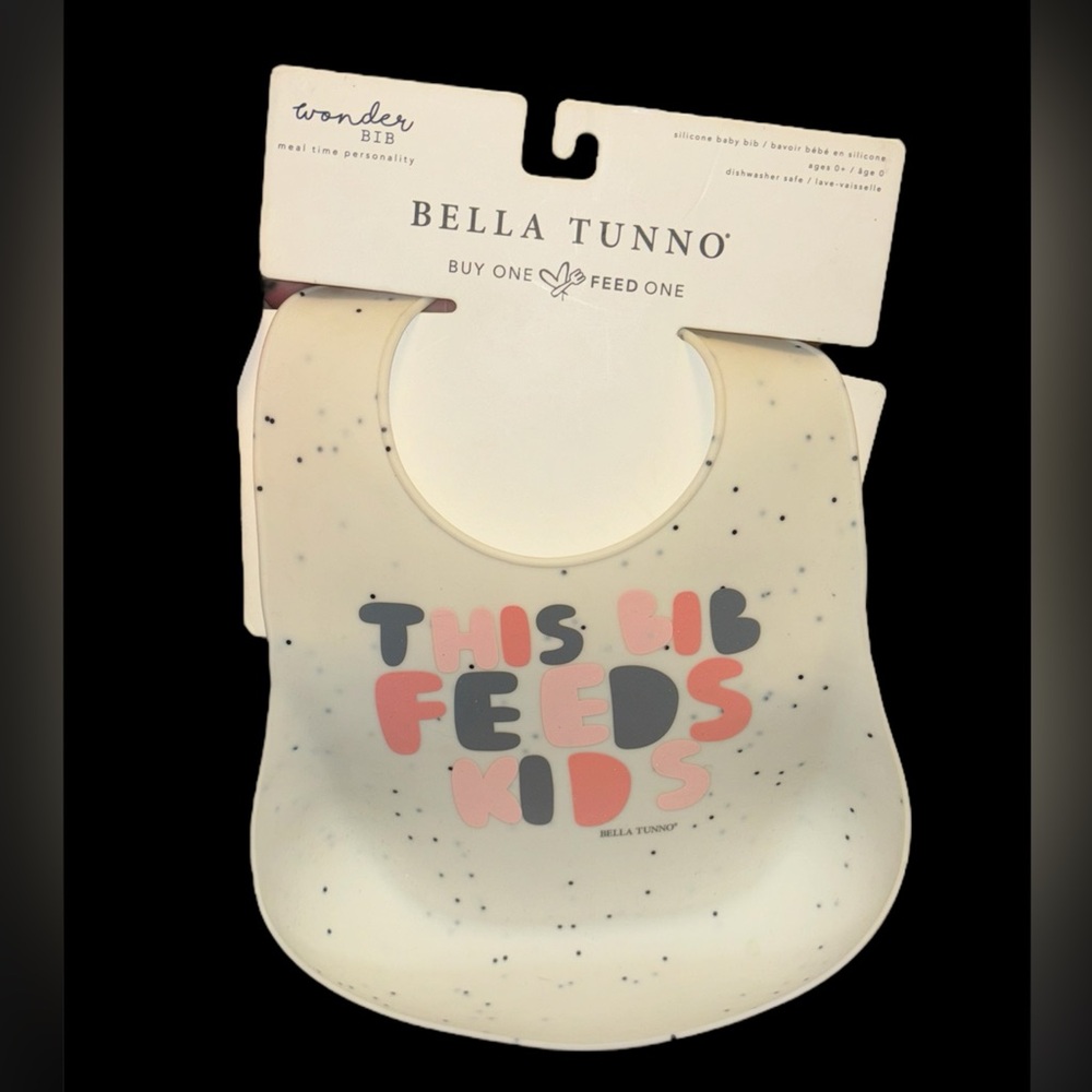 NWT Silicone Baby Bib Bella Tunno